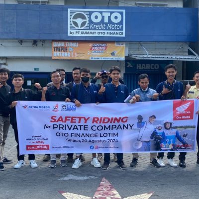 Tingkatkan Keselamatan Berkendara Karyawan OTO Finance Gelar Pelatihan Safety Riding