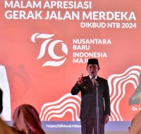 Pj Gubernur NTB Hadiri Malam Apresiasi Gerak Jalan Merderka