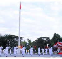 HUT ke-79 RI, Upacara Penurunan Bendera Berlangsung Lancar