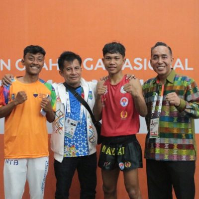 Muaythai NTB Target Dua Emas, Loloskan Tiga Atlet Ke Final PON XXI