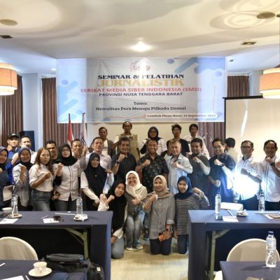 Buka Seminar dan Pelatihan Jurnalistik SMSI NTB, Kadis Kominfotik: Independensi Pers Dibutuhkan