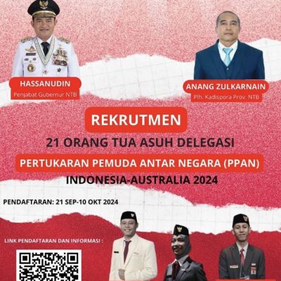 Dispora NTB Buka Pendaftaran Orang Tua Asuh untuk Program Pertukaran Pemuda Antarnegara