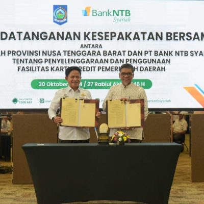 MoU KKPD Antara Bank NTB Syariah dan Pemprov NTB, PJ Gubernur: Sistem Pengelolaan Keuangan Daerah yang Transparan