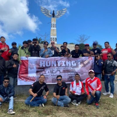 Touring Honda Asosiasi Lombok: Bersih Tugu Persaudaraan Bikers Sambut Tiga Acara Besar