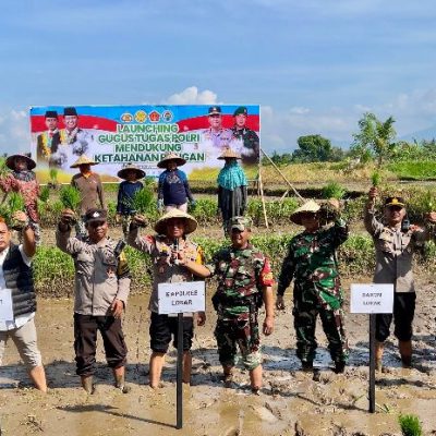 Launching Gugus Tugas Polri Ketahanan Pangan, Aksi Nyata Polres Lombok Barat