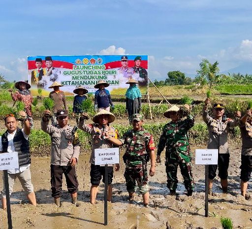 Launching Gugus Tugas Polri Ketahanan Pangan, Aksi Nyata Polres Lombok Barat