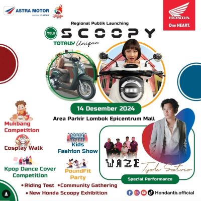 Segera Mengaspal di NTB, Honda Scoopy di Launching Pekan ini