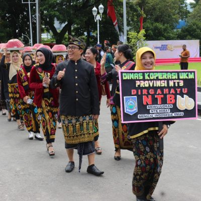 Tim Parade Diskop UKM NTB Bawa Prestasi Tingkat Nasional di Puncak HUT NTB ke 66