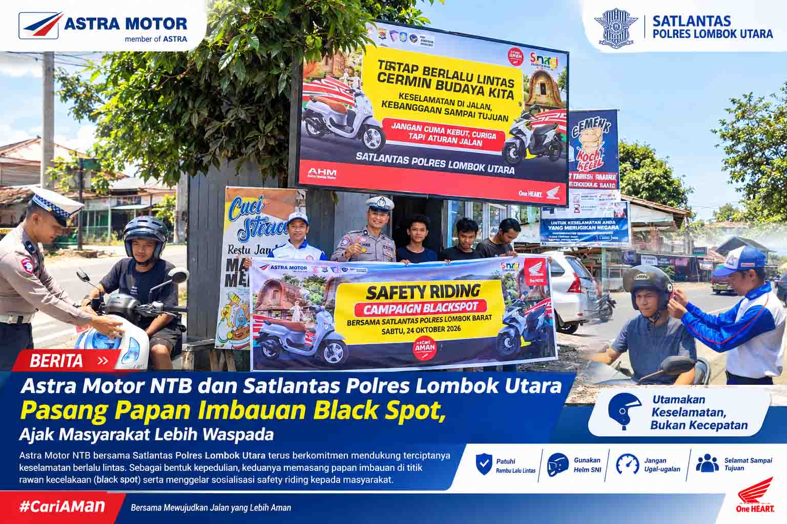 Kampanye Keselamatan Black Spot Lombok Utara copy