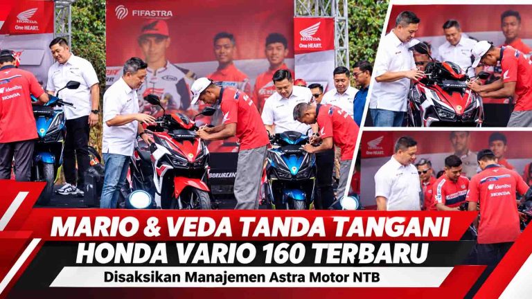 Mario & Veda Tanda Tangani Honda Vario
