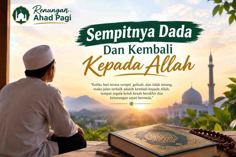 Renungan Ahad Pagi Kembali kepada Allah