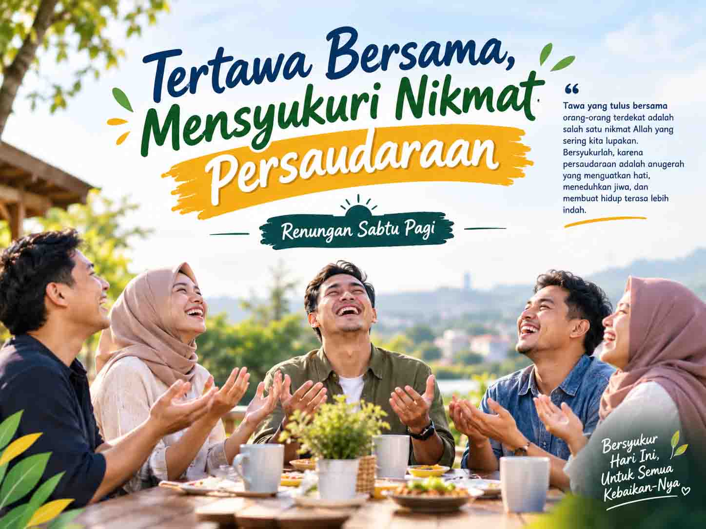 Tertawa Bersama, Mensyukuri Persaudaraan