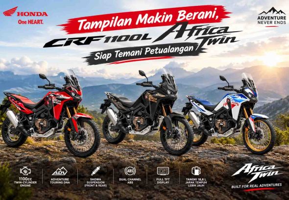 Tiga Africa Twin Menaklukkan Pegunungan