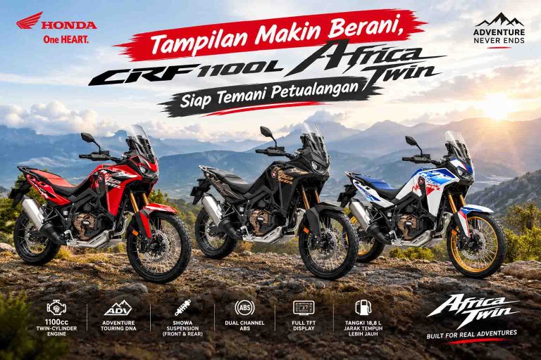 Tiga Africa Twin Menaklukkan Pegunungan